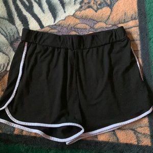 Black short shorts